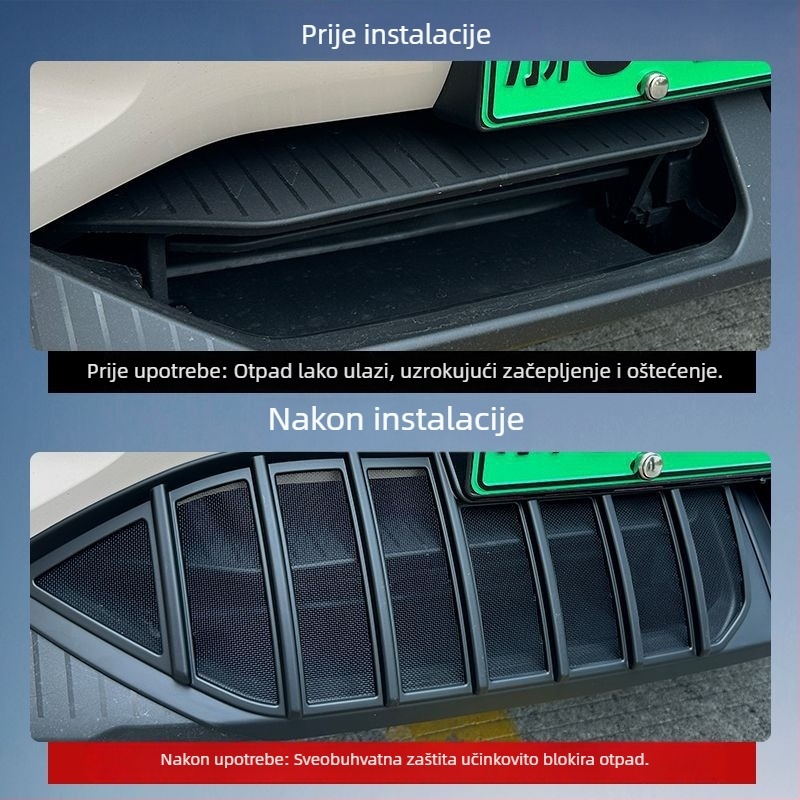 Protivkomarna mreža zaštite spremnika vode, kompatibilna s Xiaopeng MONA M03 — ABS plast, prilagođena originalnoj krivulji automobila, otvor 0.2, marka Junyi, vijek trajanja 20 godina