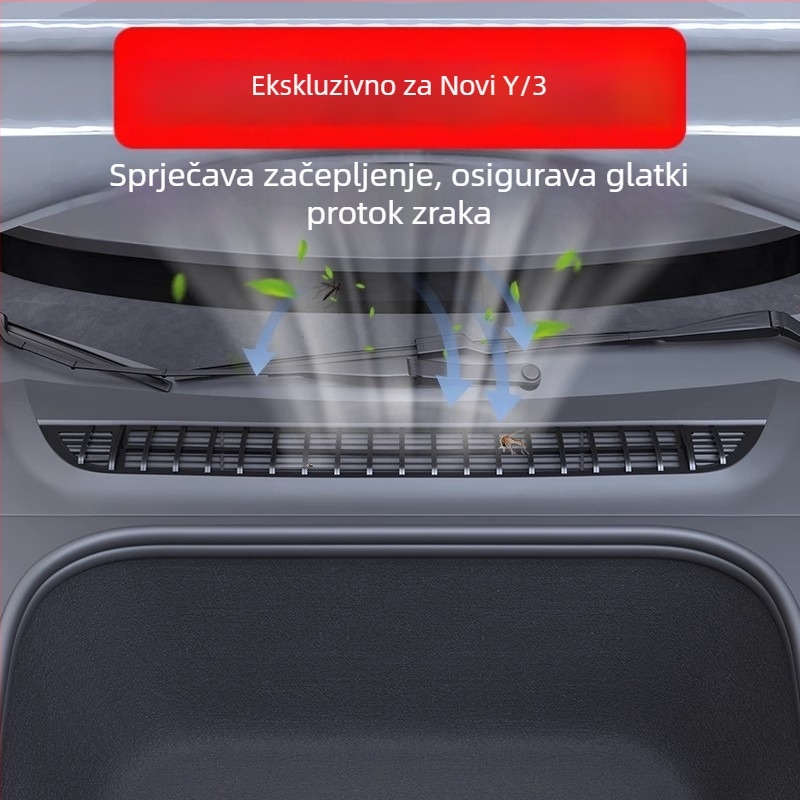 ABS zaštitni poklopac ulaza zraka s filtrom protiv insekata za Tesla Model 3/Y (XF-01)