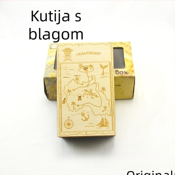 Drvena kutija-puzzle Kong Ming lock / Luban lock – piratski mehanizam, visoka složenost, za DIY