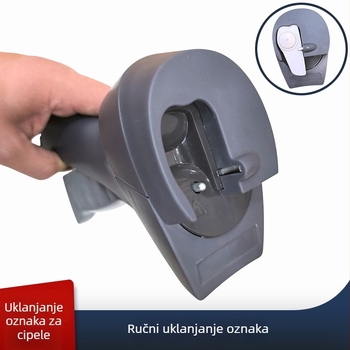 Ručni otvarač kopče etikete za papuče, ABS plast, Model: Handheld Unlocker, za otključavanje etiketa papuča u trgovinama