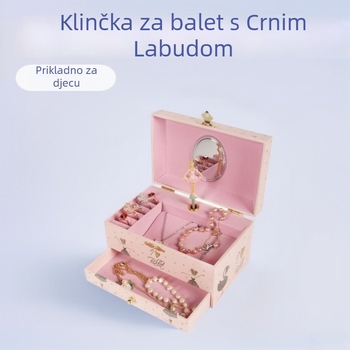 Zvučna kutija za djecu sa ladicom i kozmetičkim ogledalom, ručno izrađena, Eternal marka, MDF drvo, mogućnost prilagodbe, tiskani logo, težina 500 g