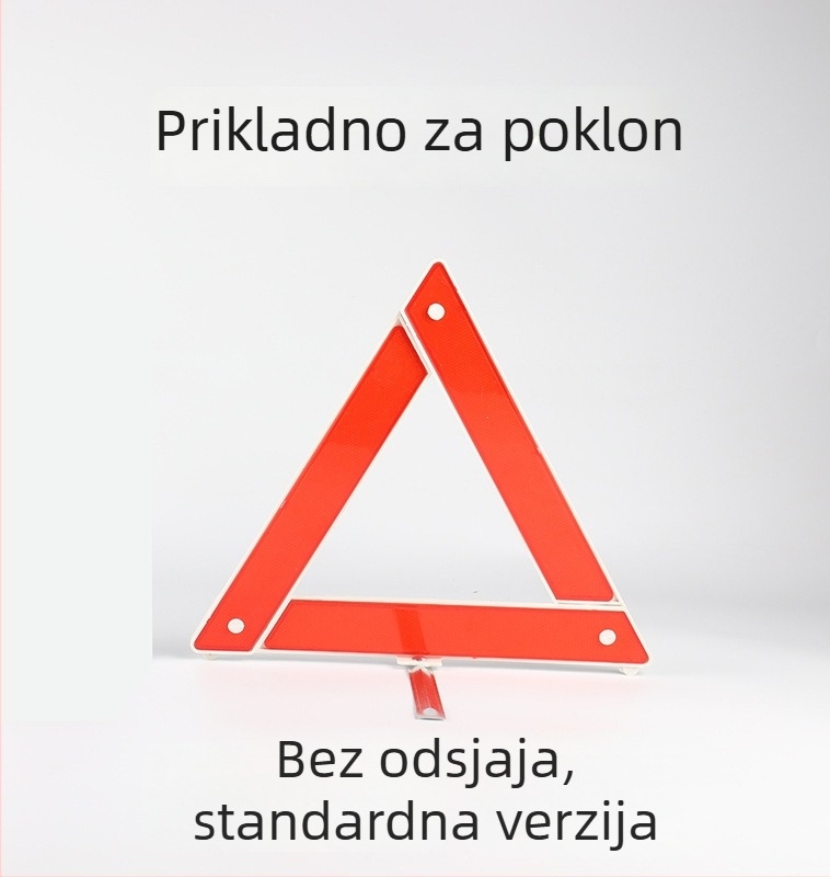 Automobilski trokutni znak upozorenja, sklopivi od ABS plastike za privremeno parkiranje