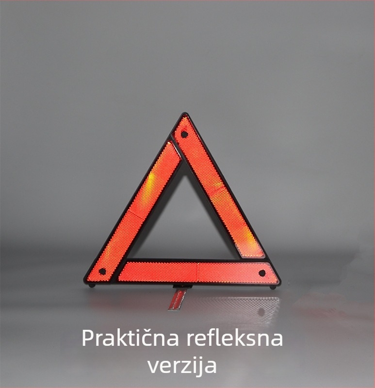 Automobilski trokutni znak upozorenja, sklopivi od ABS plastike za privremeno parkiranje