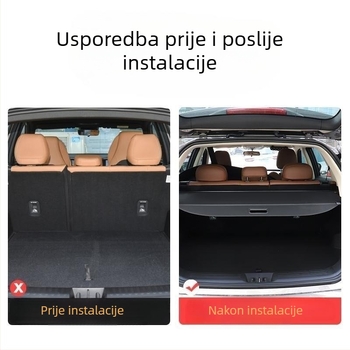 Roleta za prtljažnik i unutarnji podijeljivač za skladištenje za Haval Big Dog 2. generacije, model 23 (Tip: roleta za prtljažnik; Kompatibilnost: Haval Big Dog 2. generacije, model 23; Marka: Other; Funkcija: unutarnja modifikacija)