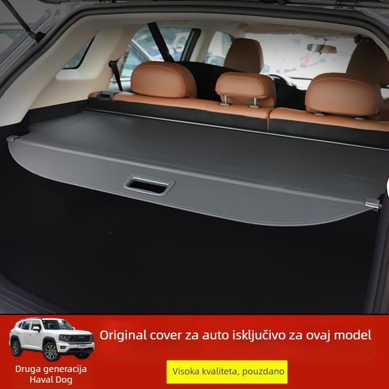 Roleta za prtljažnik i unutarnji podijeljivač za skladištenje za Haval Big Dog 2. generacije, model 23 (Tip: roleta za prtljažnik; Kompatibilnost: Haval Big Dog 2. generacije, model 23; Marka: Other; Funkcija: unutarnja modifikacija)