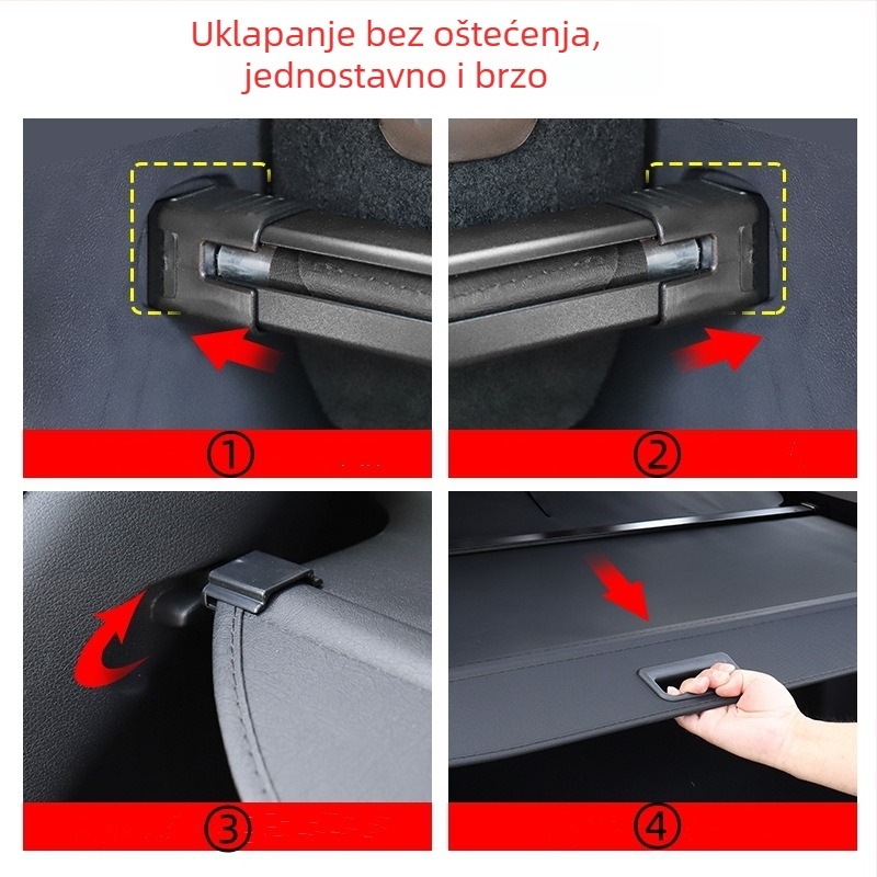 Roleta za prtljažnik i unutarnji podijeljivač za skladištenje za Haval Big Dog 2. generacije, model 23 (Tip: roleta za prtljažnik; Kompatibilnost: Haval Big Dog 2. generacije, model 23; Marka: Other; Funkcija: unutarnja modifikacija)