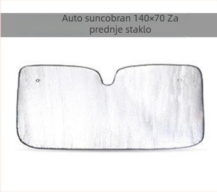 Prednja sunčana sjenila za automobil, univerzalna, od aluminijske folije, UV zaštita, montaža usisnom čašicom, minimalistički stil