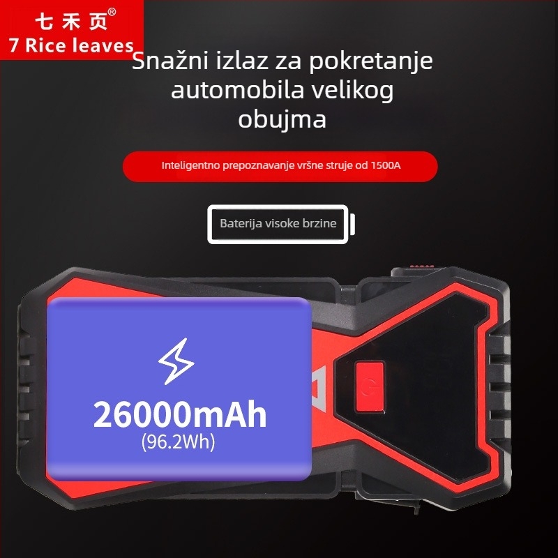 Automobilski uređaj za nužno pokretanje, montiran u vozilo (12V LiFePO4 baterija)