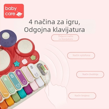 Babycare dječji klavir s osam tonova za bebe, ABS materijal, za dob 0–3 godine