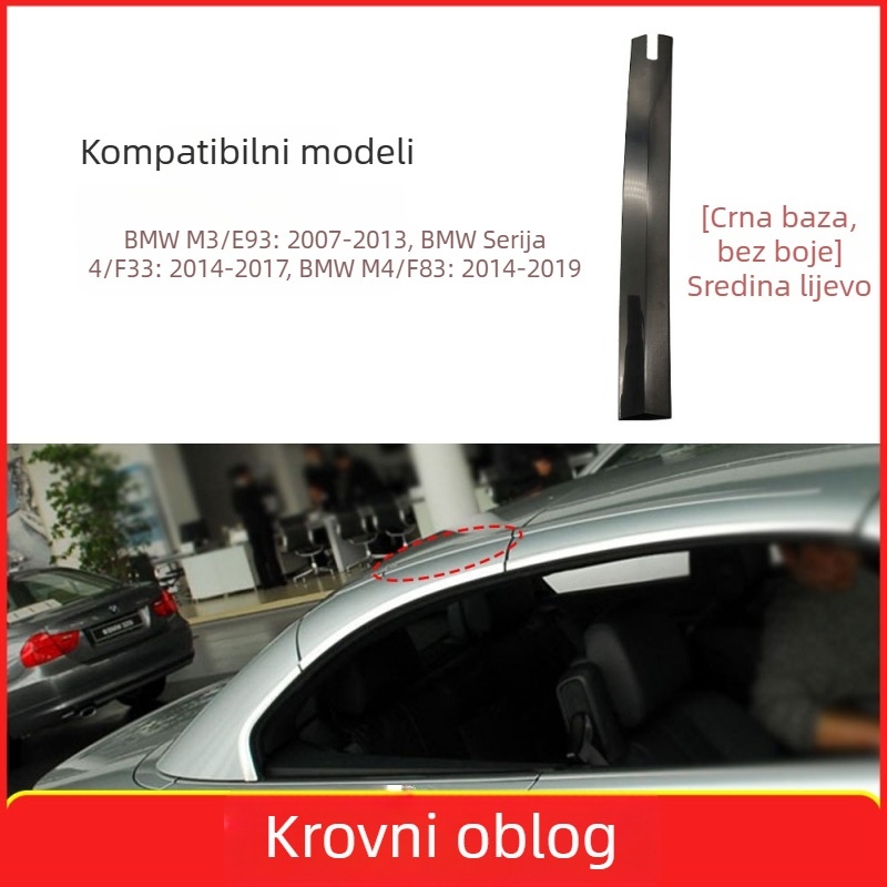 Pamio BMW M3/M4 4 Series Cabriolet Klipsa poklopca šarke krova - Plastika