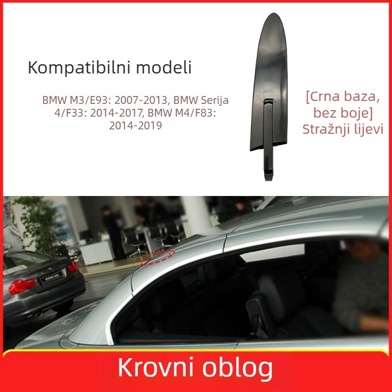 Pamio BMW M3/M4 4 Series Cabriolet Klipsa poklopca šarke krova - Plastika