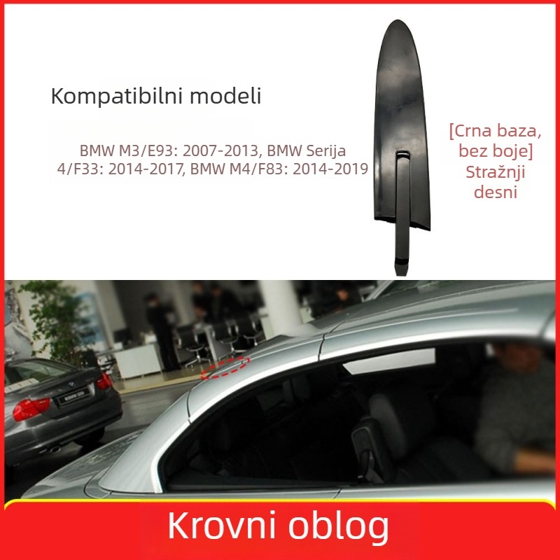 Pamio BMW M3/M4 4 Series Cabriolet Klipsa poklopca šarke krova - Plastika