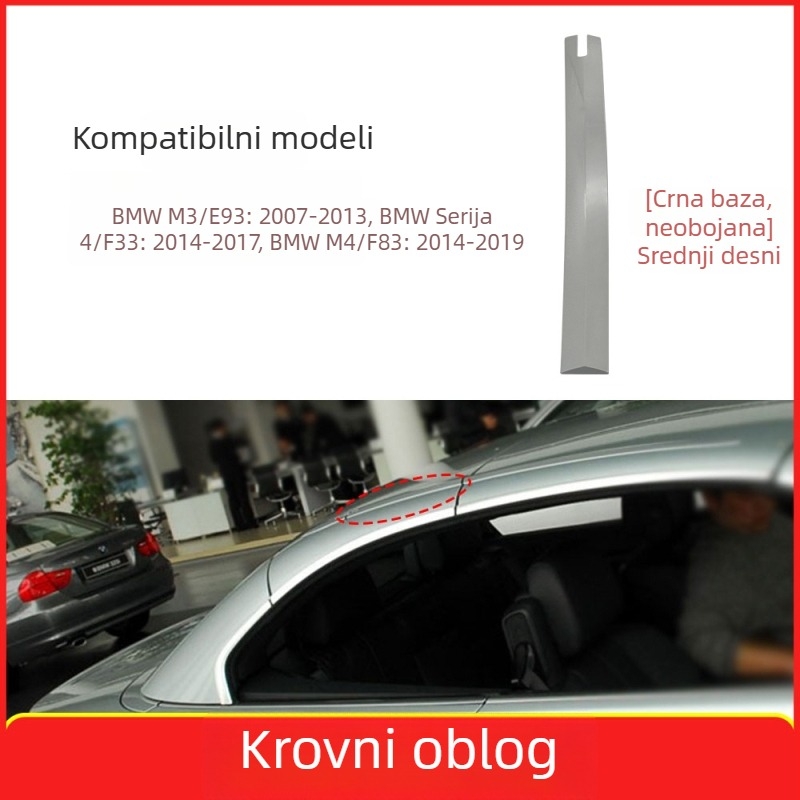 Pamio BMW M3/M4 4 Series Cabriolet Klipsa poklopca šarke krova - Plastika
