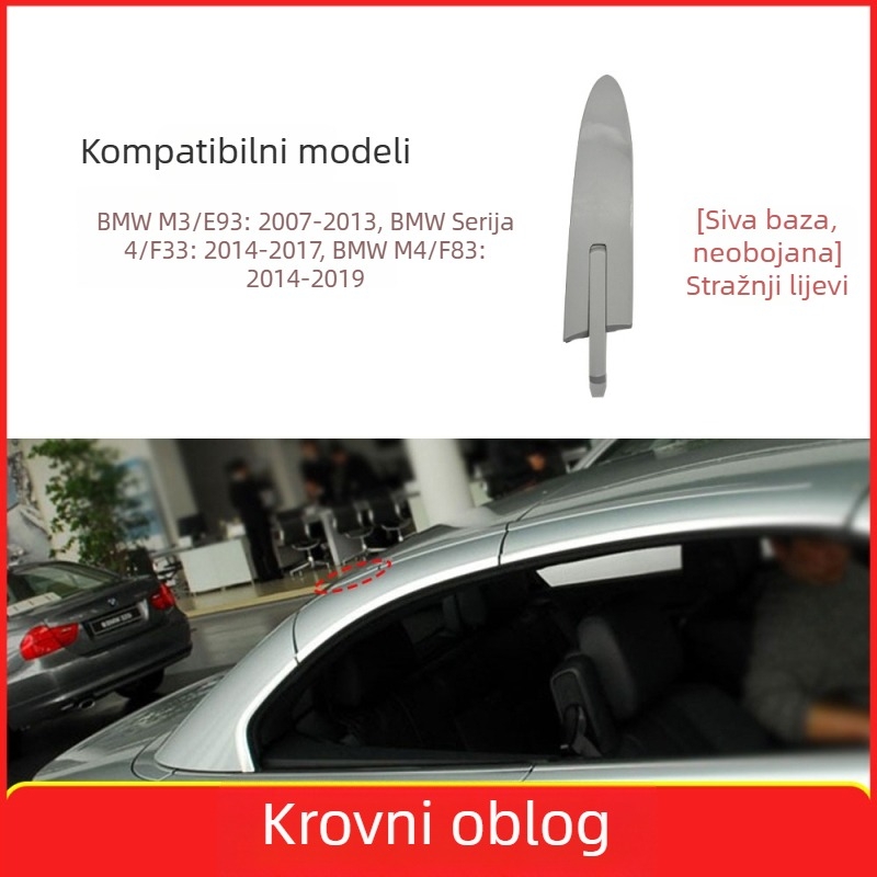 Pamio BMW M3/M4 4 Series Cabriolet Klipsa poklopca šarke krova - Plastika