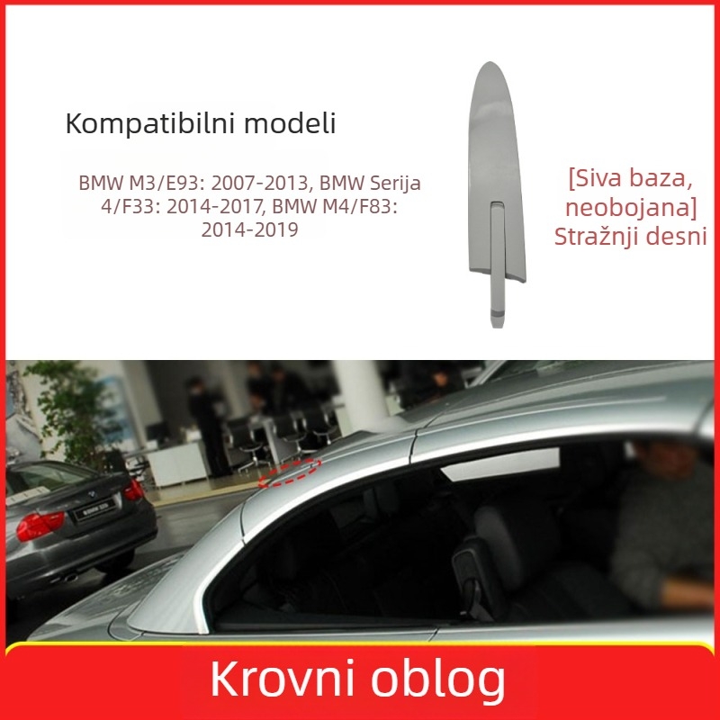 Pamio BMW M3/M4 4 Series Cabriolet Klipsa poklopca šarke krova - Plastika
