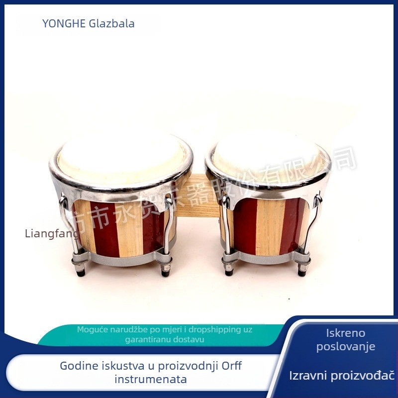 Drveni Orff udarni instrument za predškolce – Yonghe, ručni bubanj za djecu 4–6 godina, prilagodljiv model
