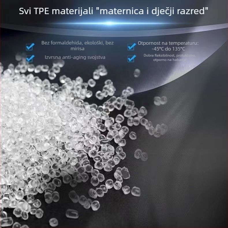 Gumene auto prostirke s mogućnošću printanja logotipa, pogodne za petosjedna vozila, s TPE gumanim nogicama