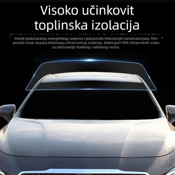 Auto film za prozore – samoljepljivi, nano keramička membrana, propusnost 70–80%, UV zaštita 90% i više, serija 1