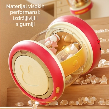 Bellucci dječja ručna bubnjica – edukativni glazbeni instrument za djecu 0–3 godine, plastična konstrukcija, 3C certifikacija