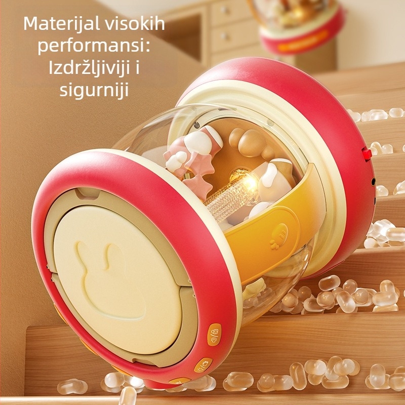 Bellucci dječja ručna bubnjica – edukativni glazbeni instrument za djecu 0–3 godine, plastična konstrukcija, 3C certifikacija