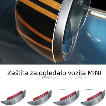 Kišna zaštita za retrovizor BMW Mini Cooper F55/F56, PC materijal, dvostrana ljepljiva traka, carAwait