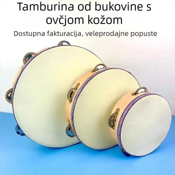 Xiermei tamburin od bukovine s ovčjom kožom — udarni instrument