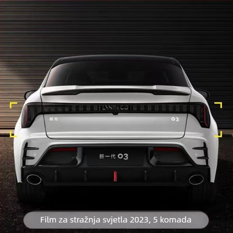 TPU zaštitni film za prednje i stražnje svjetlo Lynk & Co 03 – EMF film, kompatibilan sa 23 modela Lynk & Co 03/03+