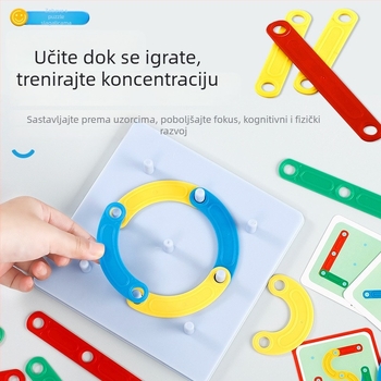 Plastična cilindrična 3D slagalica za djecu 0–3 godine (3-u-1)
