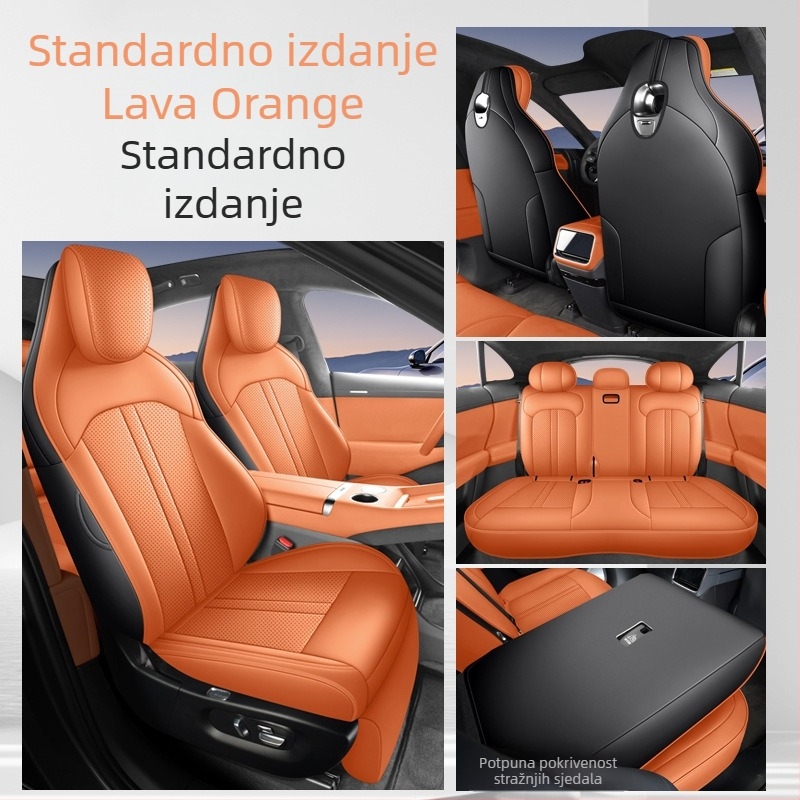 Komplet kožna navlaka za automobilna sjedala za Xiaomi Yu7, univerzalna za sve sezone