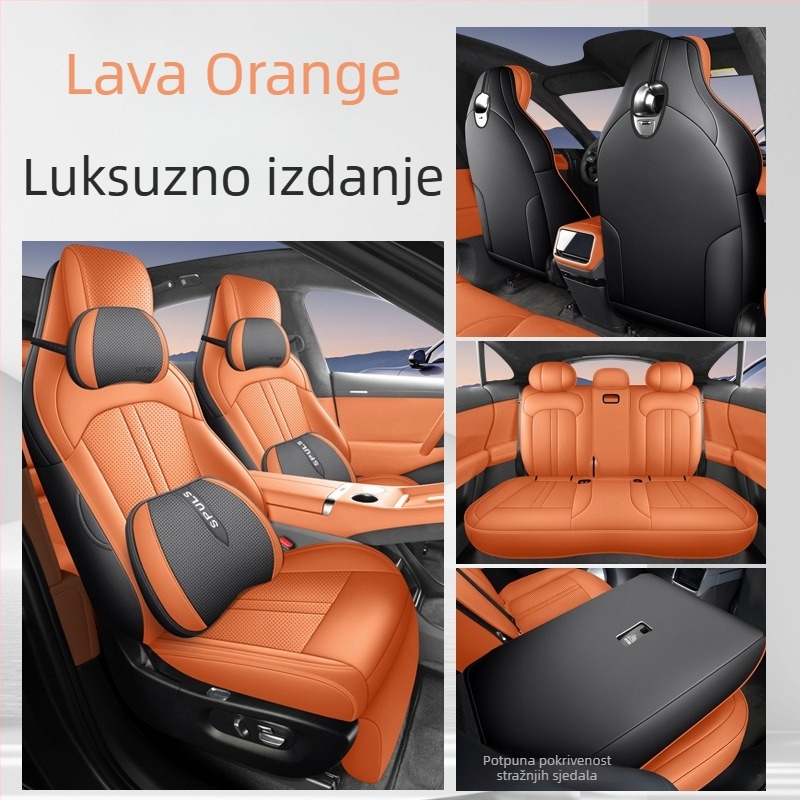 Komplet kožna navlaka za automobilna sjedala za Xiaomi Yu7, univerzalna za sve sezone