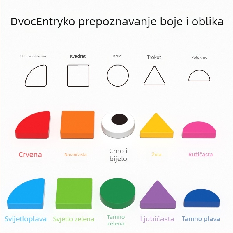 Drveni 3D puzzle s magnetskim tangramom za djecu 4–6 godina, s mogućnošću prilagođenih crteža