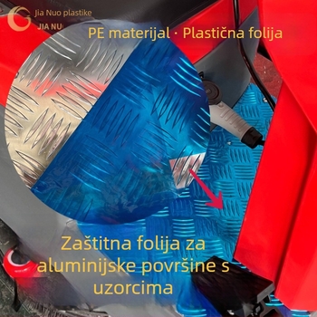 PE zaštitni film za površine — 200 m, ljepilo na bazi ulja/vode, prilagodljiva debljina i širina; za elektroniku, nehrđajući čelik, aluminij, vrata i prozore, namještaj