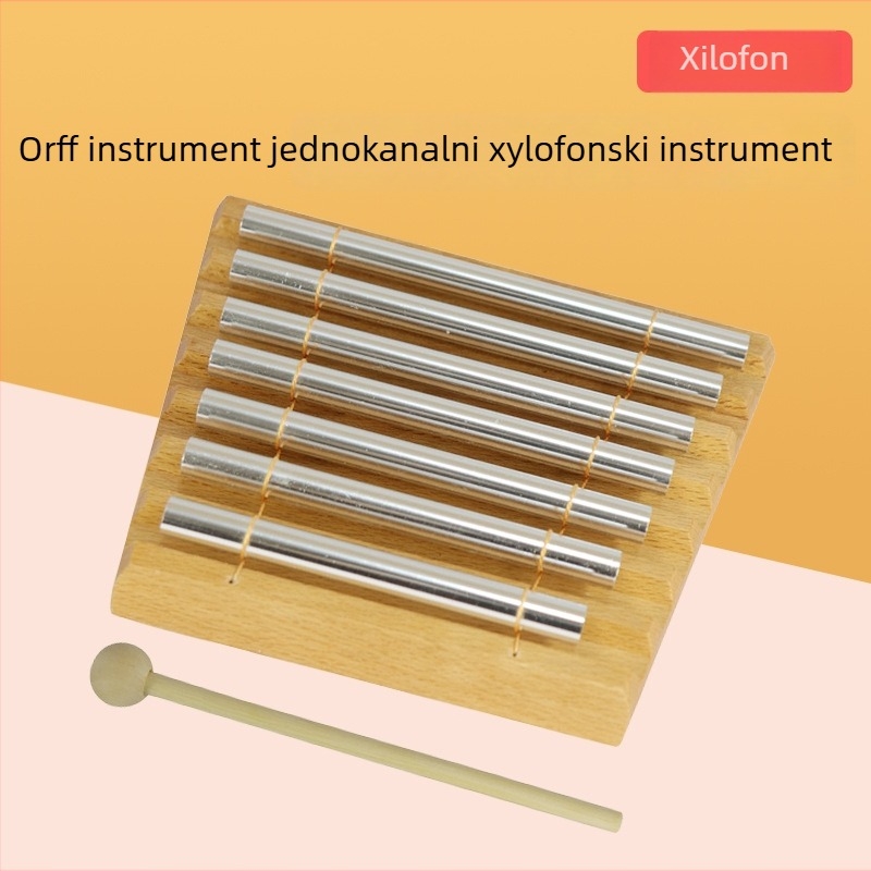 Orff stil udarni instrument – cijev vibracije s tonovima 1,2,3,5,7,8; Materijal: drvo + metal; Podrijetlo: Langfang, Hebei
