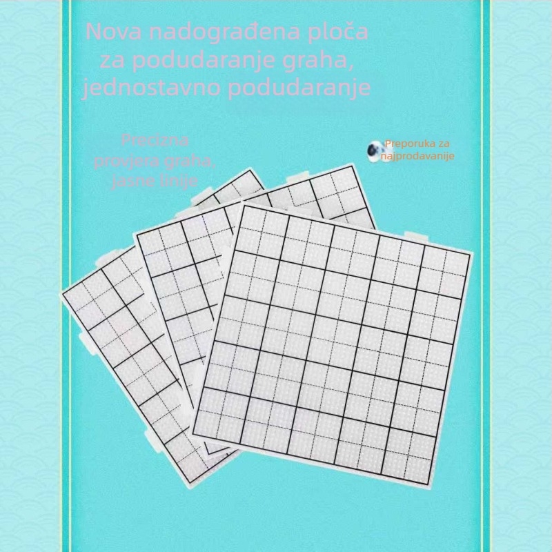 DIY ploča za perle s graviranim linijama, 2,6 mm perle, plastična ravna ploča, edukativna kreativna igra za uzrast 7–14