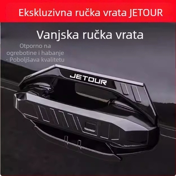 Zaštitni pokrov kvake vrata s karbonskim uzorkom, otporan na ogrebotine, dekorativna vanjska modifikacija, marka Junmiao