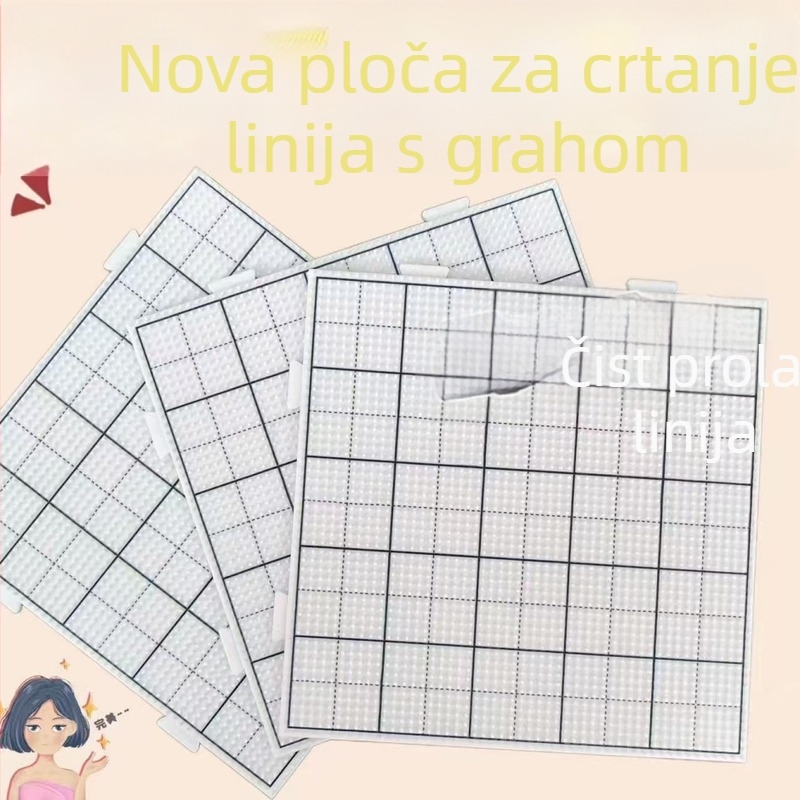 Ploča za perlice, od plastike; otporna na visoke temperature, izdržljiva i ne deformira; za uzrast 14+, razina težine: početnik