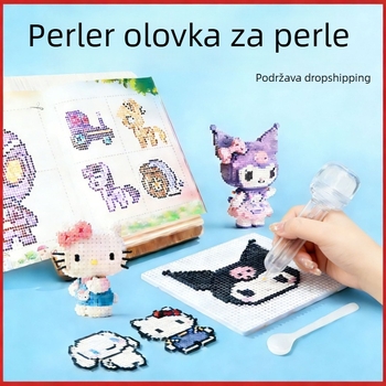 Plastični DIY set za perlice za 3D slagalicu ploču – uzrast 7–14 godina, početnik