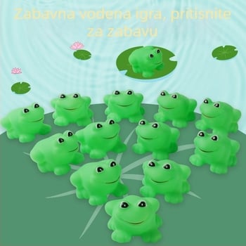 Plastična žaba za kupanje za djecu 3–6 godina, pritiskom glazbena igračka, 3C certifikat 2024012202607355