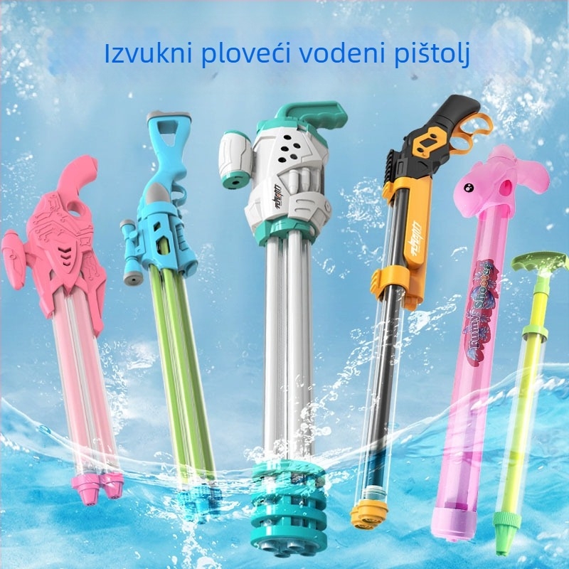 Dječji vodeni pištolj - vučni pištolj visokog tlaka, plastični, s pumpom i skladištenjem vode, za uzrast 4-6 godina