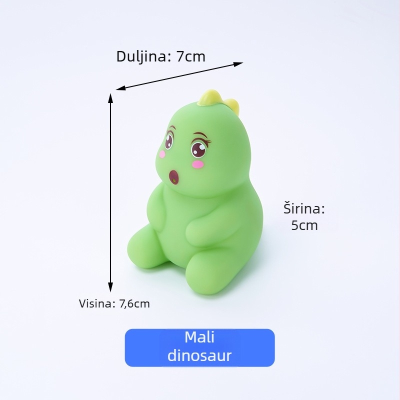 Vinilna igračka za kupanje s jednorogom za bebe, pritisni i zvuk, plivajuća vodena igračka za djecu 0–3 godine
