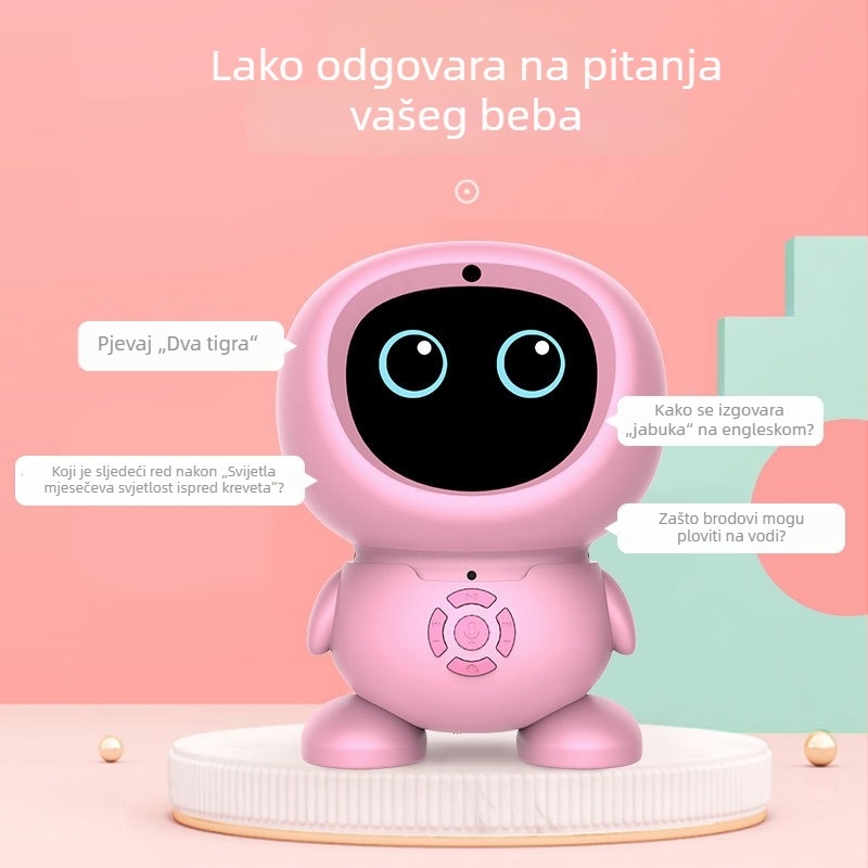 Inteligentni robotski edukativni igrački stroj za djecu – glazba i glasovne funkcije, plastična konstrukcija, punjiva baterija, za uzrast 0–3 godine