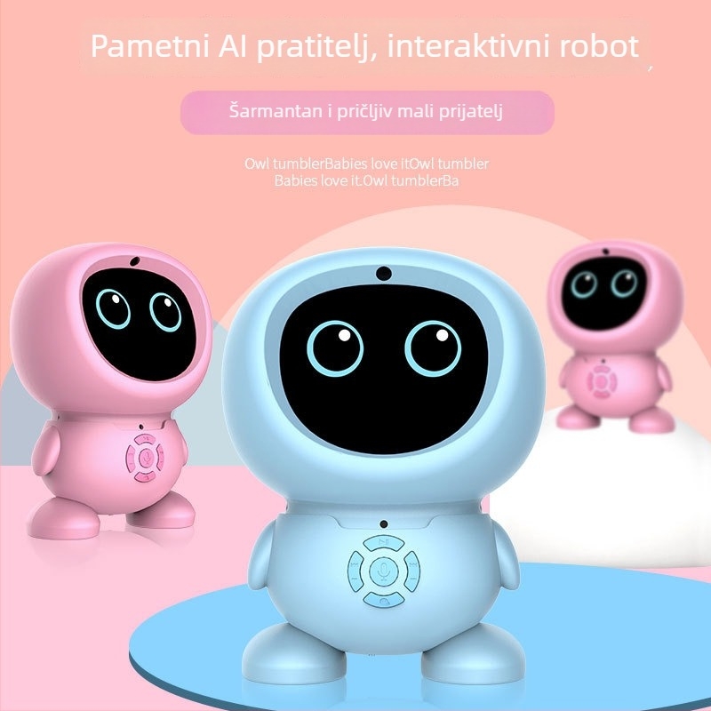 Inteligentni robotski edukativni igrački stroj za djecu – glazba i glasovne funkcije, plastična konstrukcija, punjiva baterija, za uzrast 0–3 godine