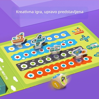 MiDeer edukativna magnetska slagalica ploča za djecu od 4 do 6 godina, geometrijski dizajn i promjena lica