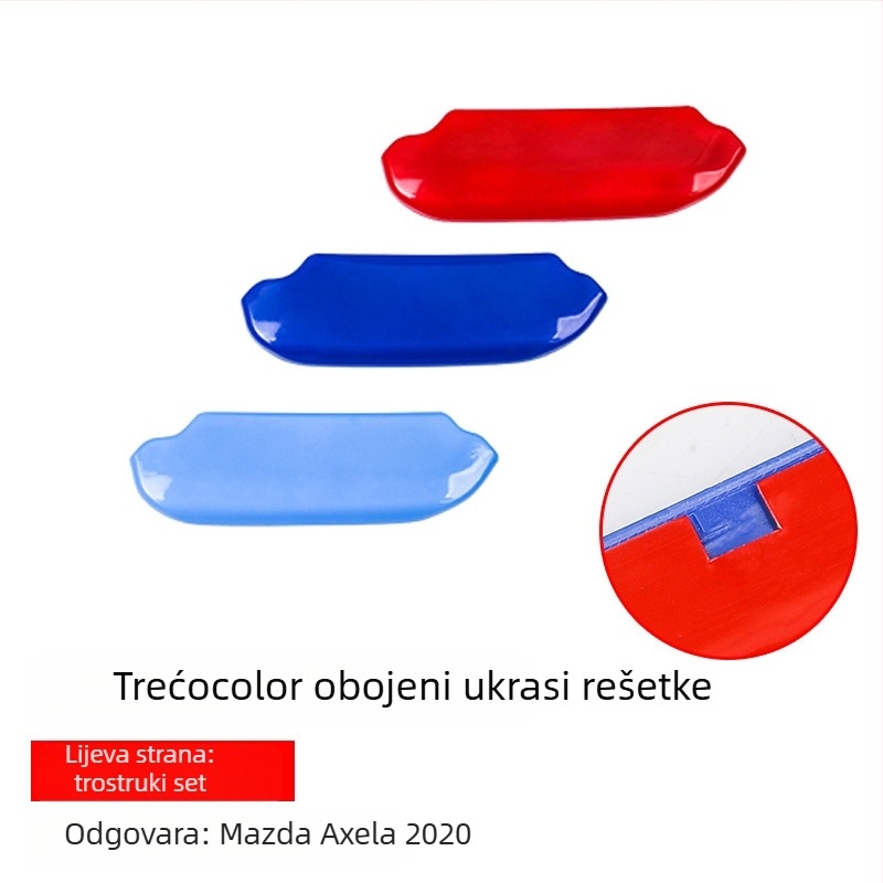 ABS komplet ukrasnih šljokica za gril Mazda 3 2020, 3. generacija - 18 komada, porijeklo Guangzhou