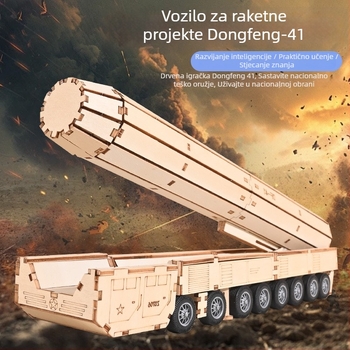 Drveni 3D puzzle – DIY set, za uzrast 7–14 godina, srednja težina