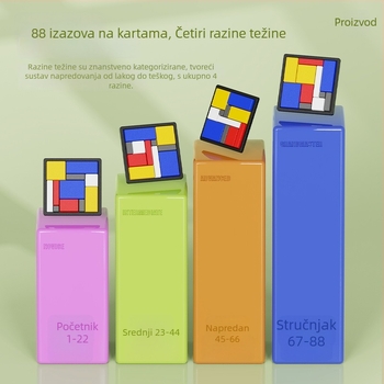 3D panelna slagalica za djecu, ABS materijal, uzrast 7–14 godina, OEM logo, šarena kutija