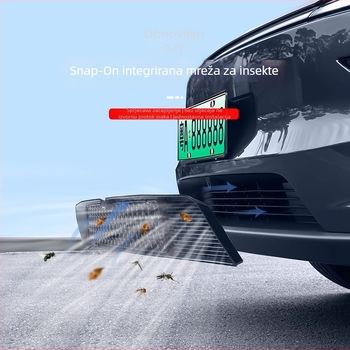 Mingshi ABS zaštitna mreža protiv insekata za središnji ulaz zraka Tesla Model 3 Highland, s mogućnošću demontaže