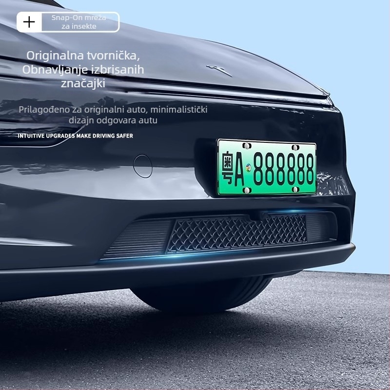 Mingshi ABS zaštitna mreža protiv insekata za središnji ulaz zraka Tesla Model 3 Highland, s mogućnošću demontaže