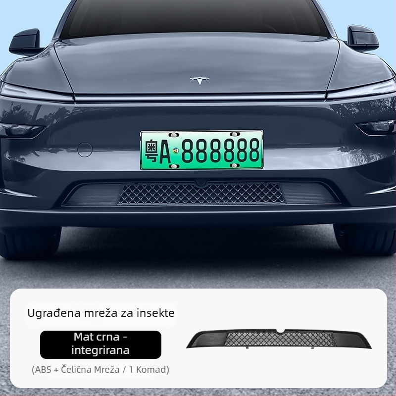 Mingshi ABS zaštitna mreža protiv insekata za središnji ulaz zraka Tesla Model 3 Highland, s mogućnošću demontaže