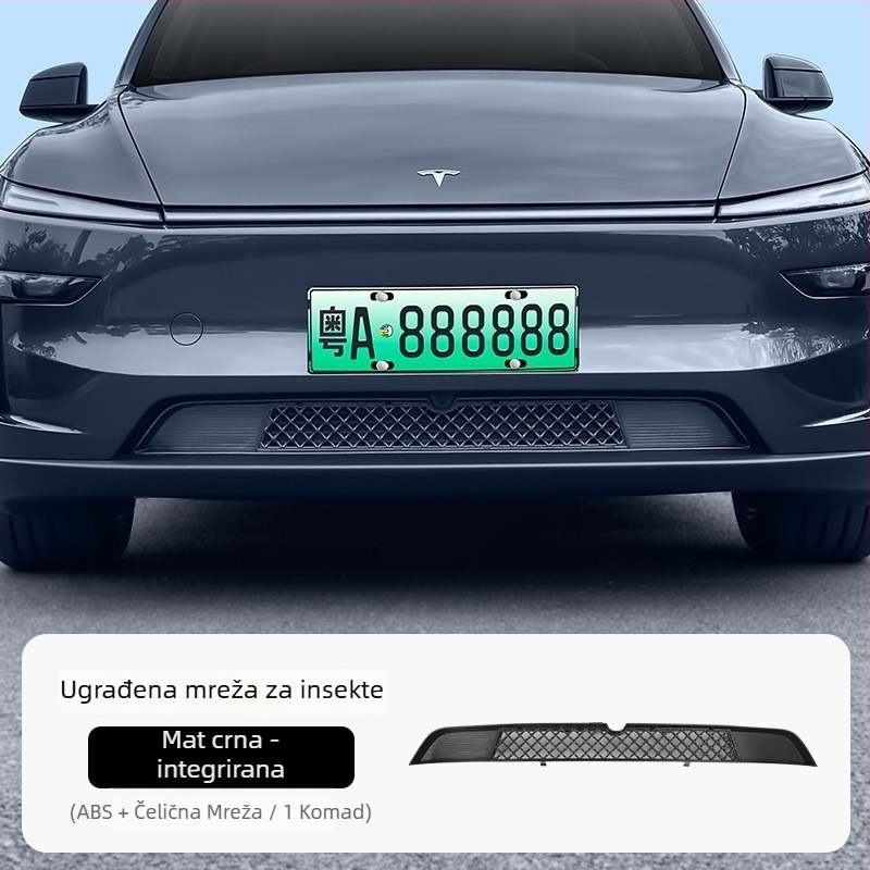 Mingshi ABS zaštitna mreža protiv insekata za središnji ulaz zraka Tesla Model 3 Highland, s mogućnošću demontaže